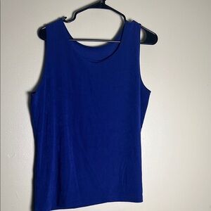 Women's Blue Sleeveless Top